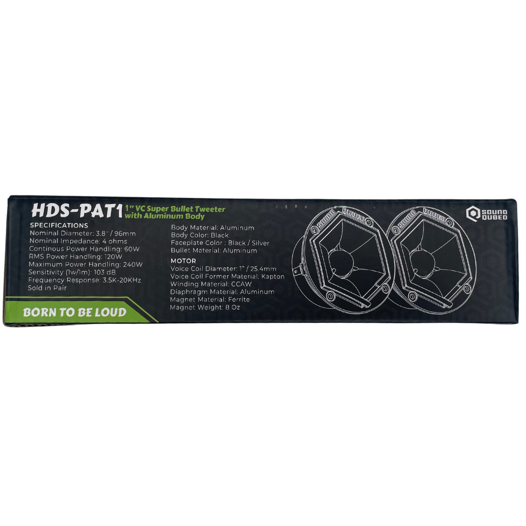 SoundQubed 3.8" HDS-PAT1 Q-Shaped Pro Audio Tweeter