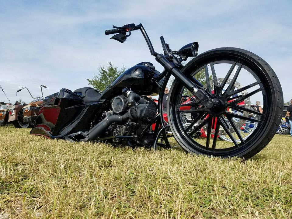 Super Street with Dimples Indian Black Wheels