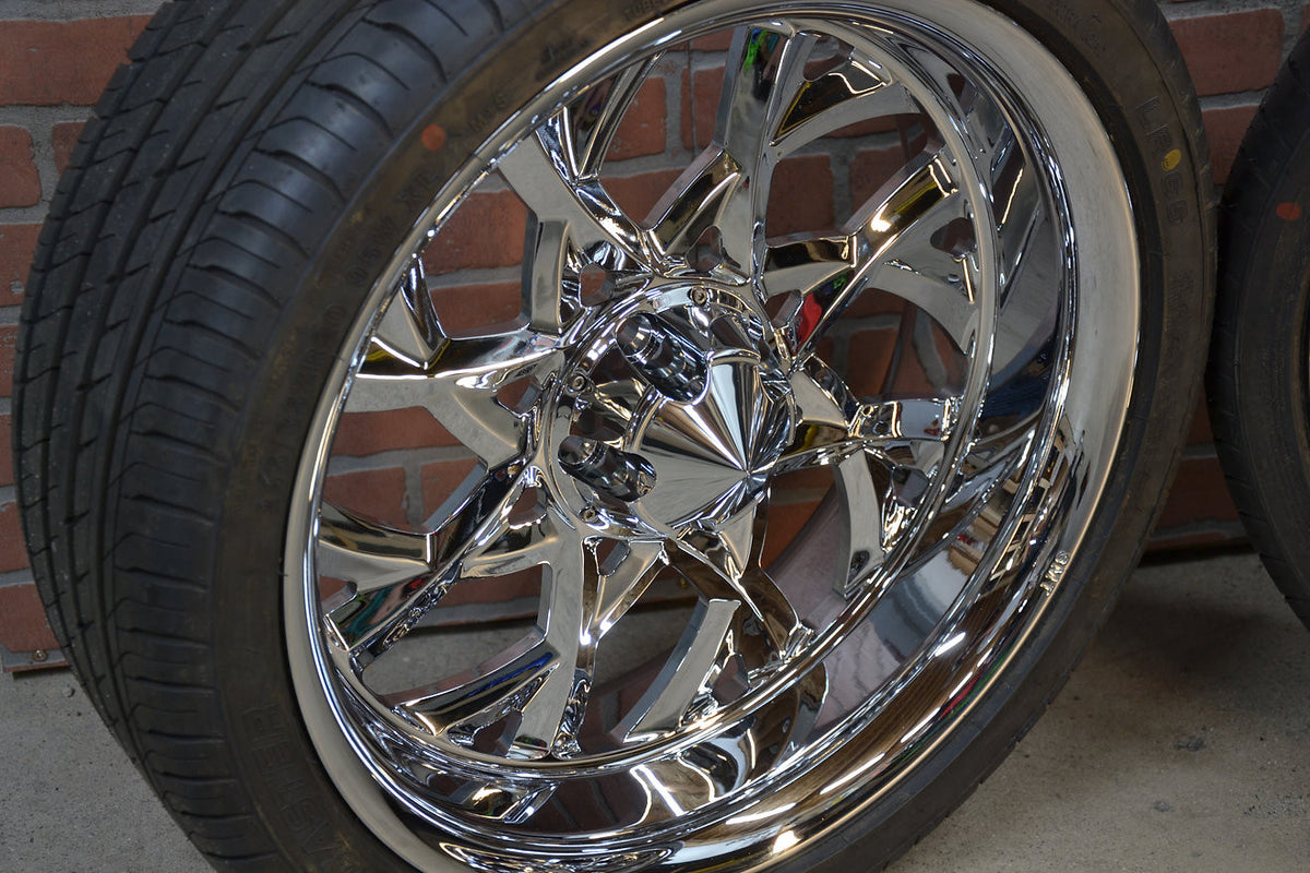 20x7 Chrome El KRWA Trike Set (for DNA Trike Kit)