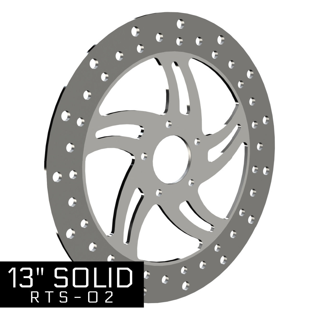 13" RTS-02 POLISHED ROTOR