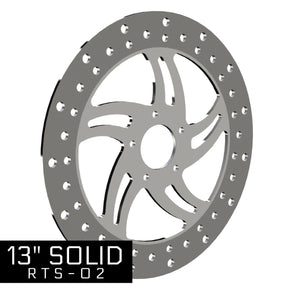 13" RTS-02 POLISHED ROTOR