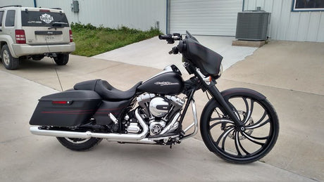 V Arm Indian Black Double Cut Wheels