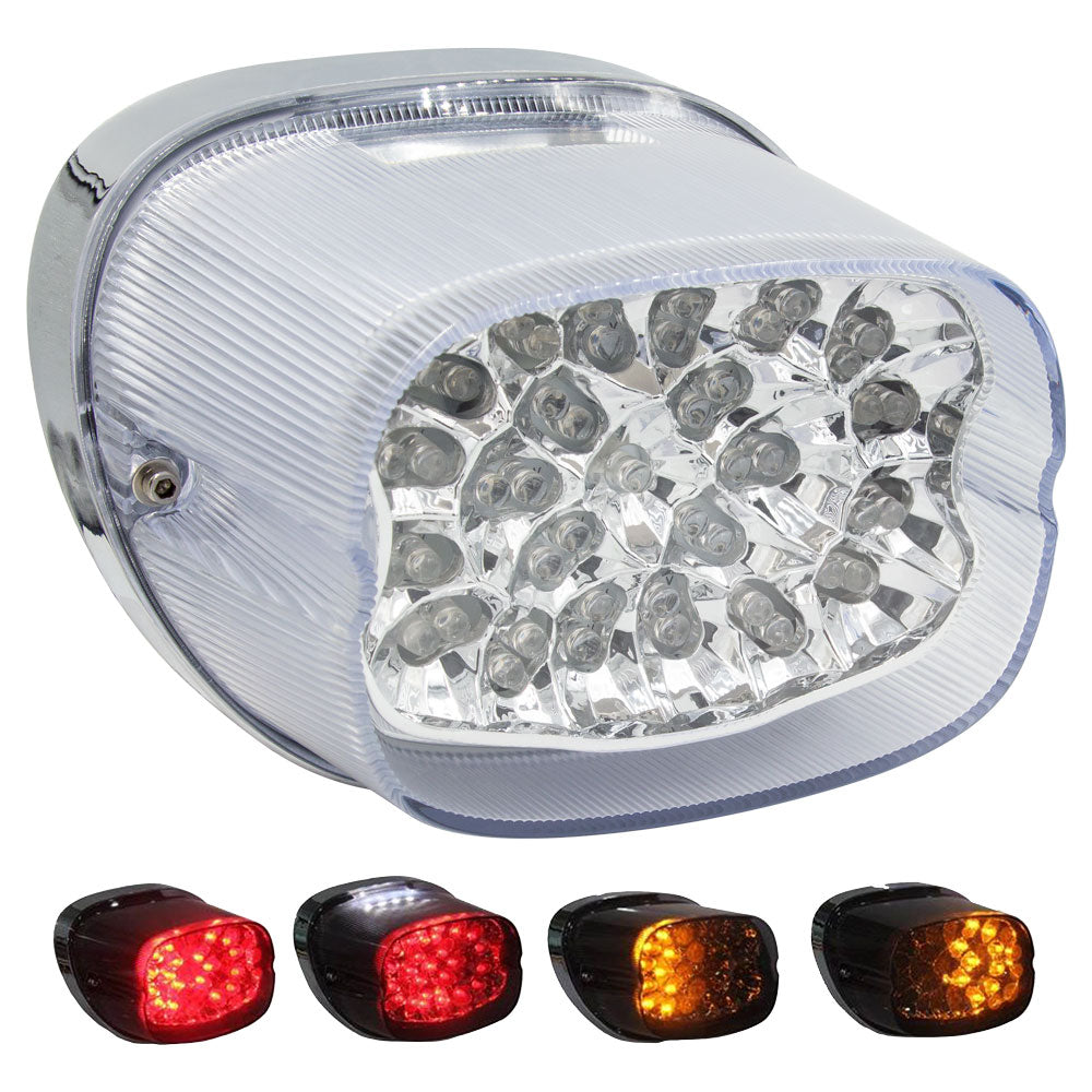 Metra Clear Replacement Tail Light with Turn Signals - Harley Davi - BC-HDTL4