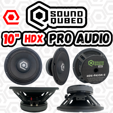 SoundQubed HDX Series Pro Audio 10" Speaker (single)