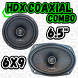 SoundQubed COMBO HDX Coaxial 6.5" + 6x9" speaker set