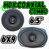 SoundQubed COMBO HDX Coaxial 6.5" + 6x9" speaker set