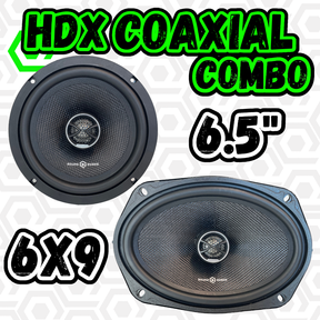 SoundQubed COMBO HDX Coaxial 6.5" + 6x9" speaker set