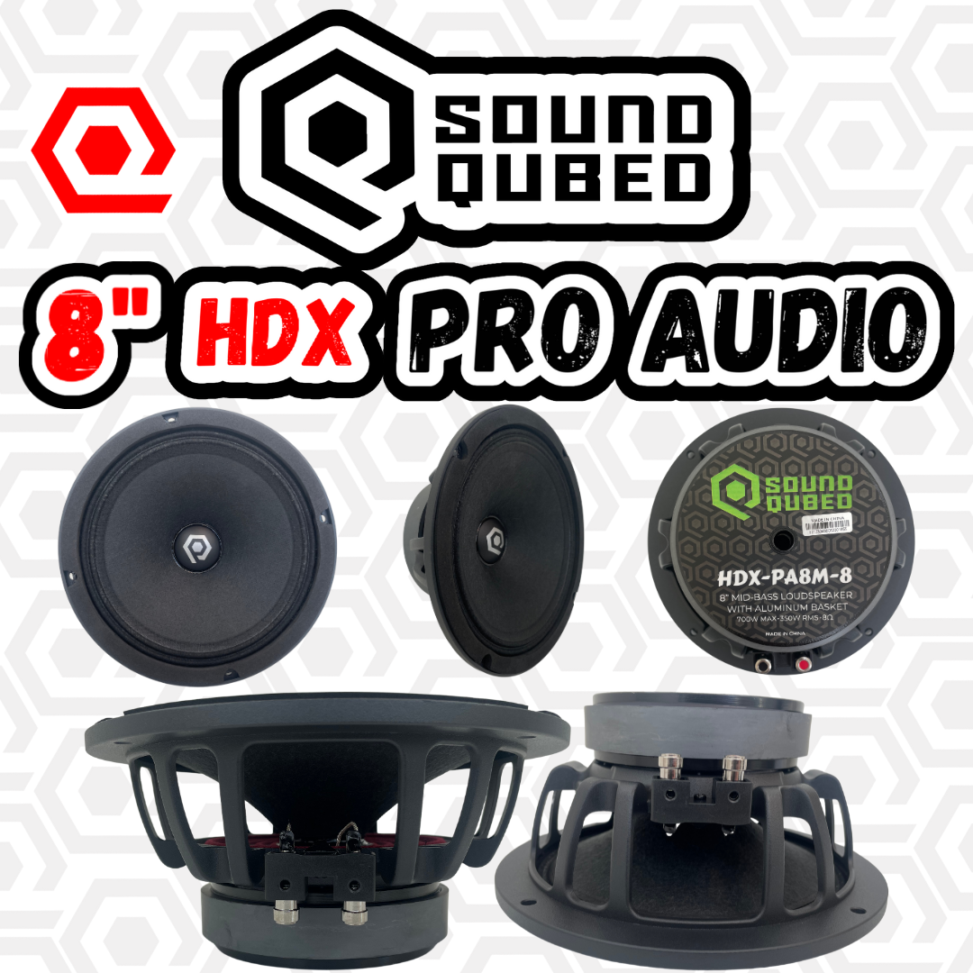 SoundQubed HDX Series Pro Audio 8" Speaker (single)