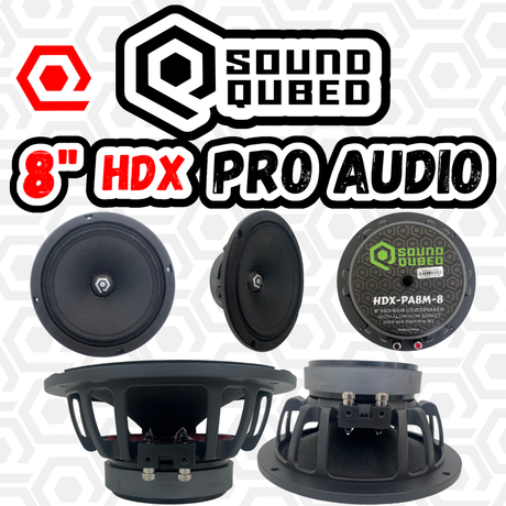 SoundQubed HDX Series Pro Audio 8" Speaker (single)