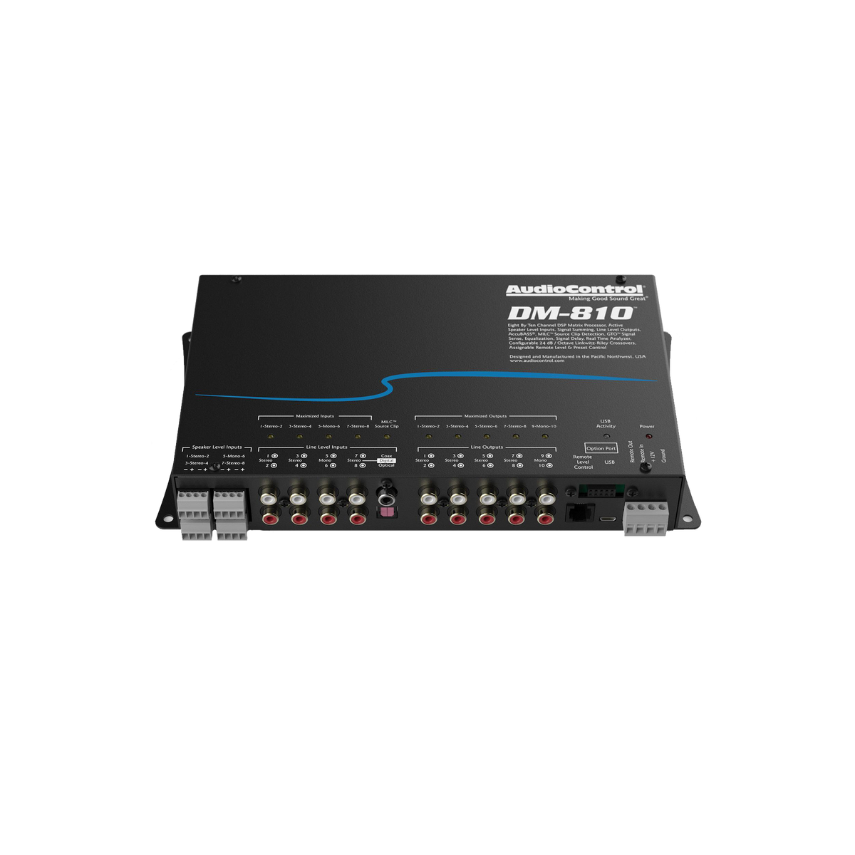 AudioControl DM-810 8x10 Channel DSP Matrix Processor