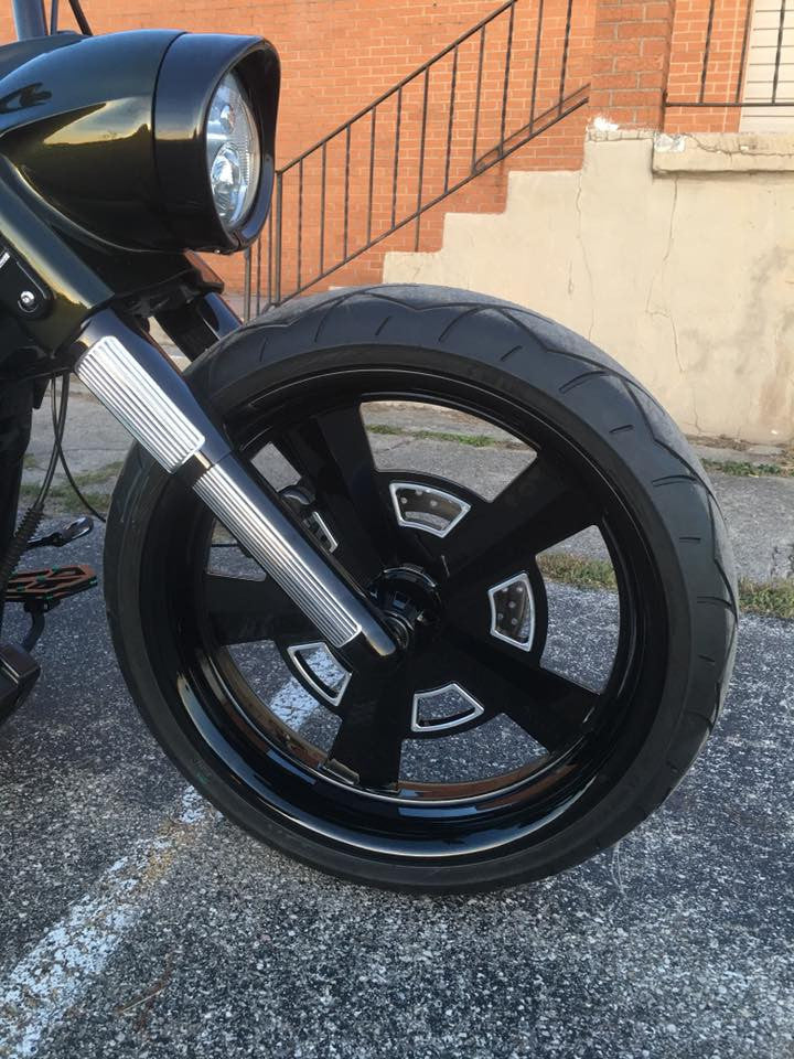 Muscle Indian Black Double Cut Wheels
