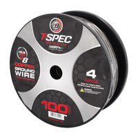 T-Spec V8GT OFC Power Wire | 4 AWG | 100 ft. | Black - V8GT4BK-100
