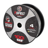 T-Spec V8GT OFC Power Wire | 4 AWG | 100 ft. | Black - V8GT4BK-100
