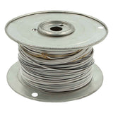 Install Bay 18 GA US GPT All Copper Primary Wire White w/Black Trace - US18500WBK
