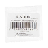 Install Bay 10 Amp 2 Leg Micro ATR Fuse - 5PK - E-ATR10