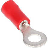 Install Bay Red Vinyl Ring Terminal 22-18 Gauge #8 - Package of 100 - RVRT8