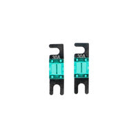 Raptor Mid Series Nickel-Plated Mini ANL Fuses | 30A | 2 Pack - RMANL30