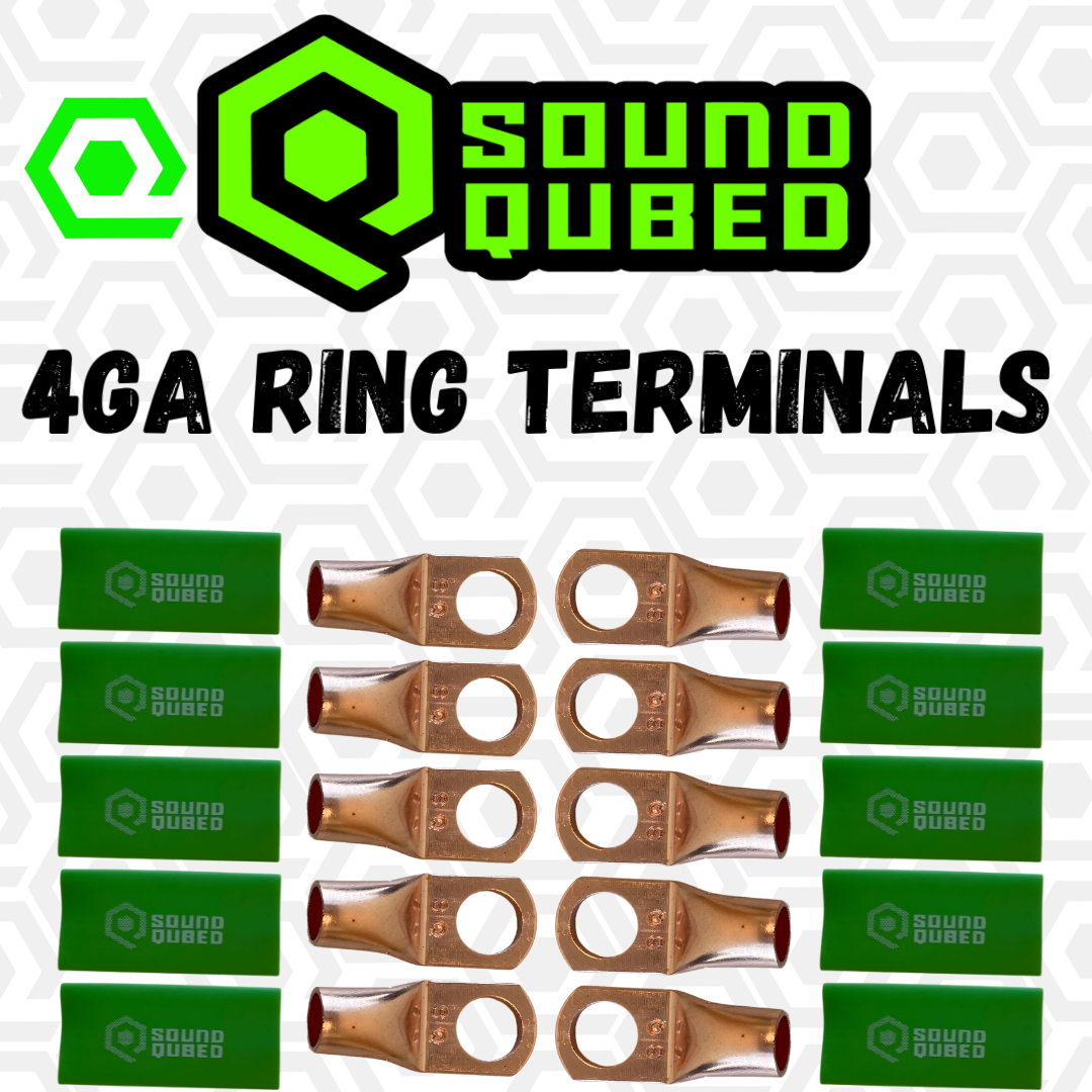 SoundQubed 4 Gauge Soundqubed Ring Terminals (3/8" hole)