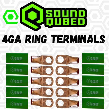 SoundQubed 4 Gauge Soundqubed Ring Terminals (3/8" hole)