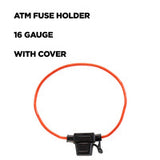 Install Bay ATM Fuse Holder With Cover 16 Gauge - Package of 10 - ATFH16MC-10