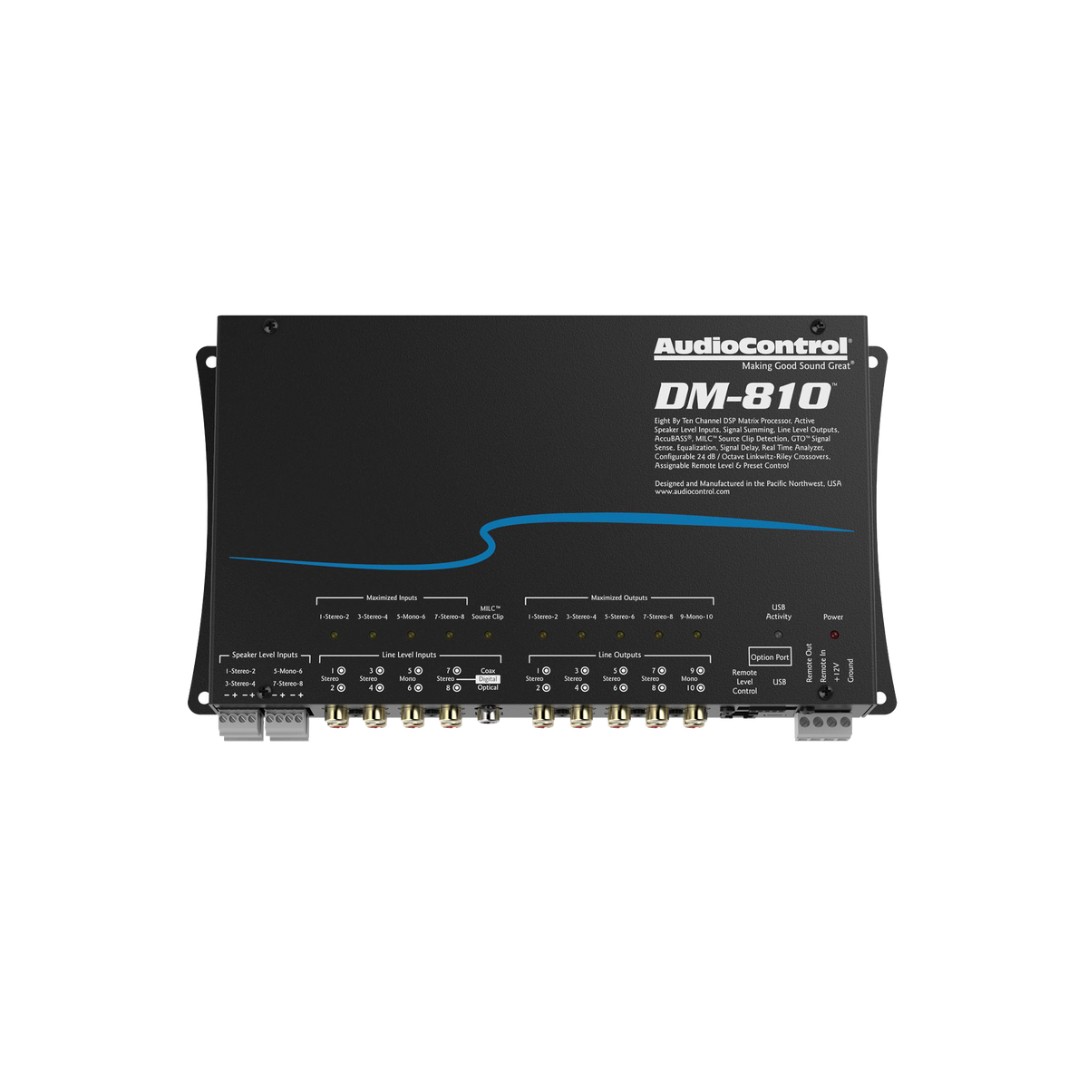 AudioControl DM-810 8x10 Channel DSP Matrix Processor