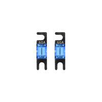 Raptor Mid Series Nickel-Plated Mini ANL Fuses | 60A | 2 Pack - RMANL60