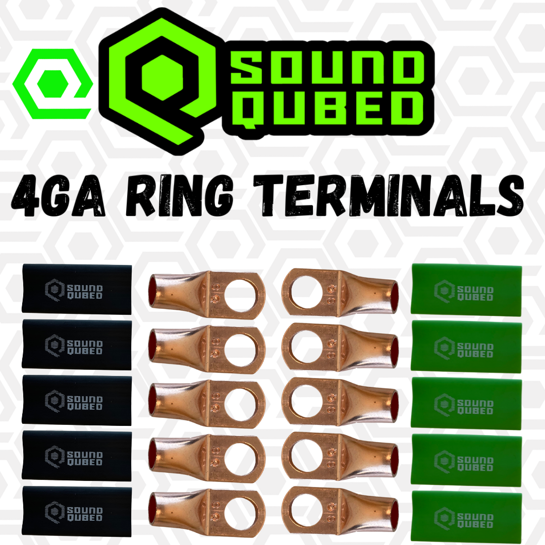 SoundQubed 4 Gauge Soundqubed Ring Terminals (3/8" hole)