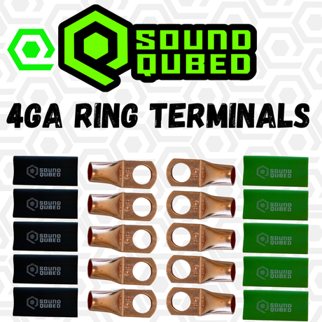 SoundQubed 4 Gauge Soundqubed Ring Terminals (3/8" hole)