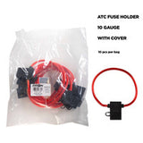 Install Bay ATC Fuse Holder With Cover 10 Gauge - Package of 10 - ATFH10C-10