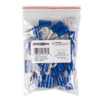 Install Bay Blue Vinyl Ring Terminal 6 Gauge 5/16 inch - Package of 25 - BVRT6516