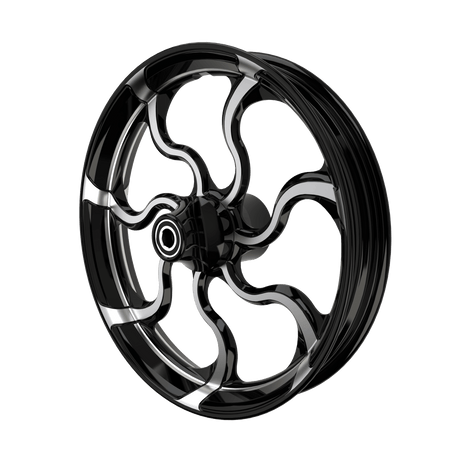 SP Harley Softail | Dyna | Sportster Black Double Cut Wheels