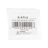 Install Bay 5 Amp Atl Dual Circuit Micro Fuses - 5 PK - E-ATL5