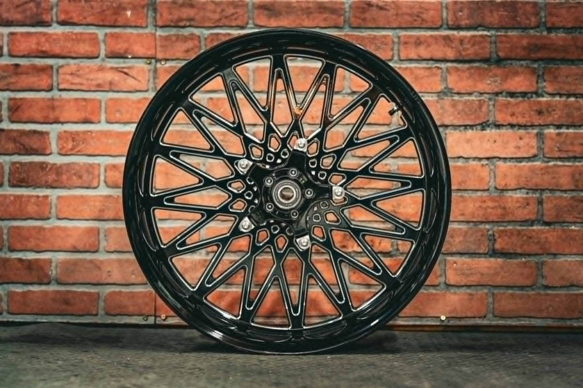 23x5.5" BLACK DOUBLE CUT GASSER  (2024+ HD TOURING)
