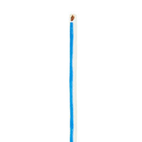 Install Bay 18 GA US GPT All Copper Primary Wire White w/Blue Trace - US18500WBL