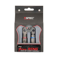 T-Spec V12 Heavy Duty Set Screw Ring Terminal | 4 AWG | 2 Pack - VR48