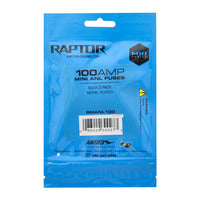 Raptor Mid Series Nickel-Plated Mini ANL Fuses | 100A | 2 Pack - RMANL100