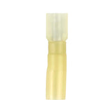 Install Bay Heat Shrink Yellow Male Quick Disconnects 12-10 Gauge .250 - HSYMFI