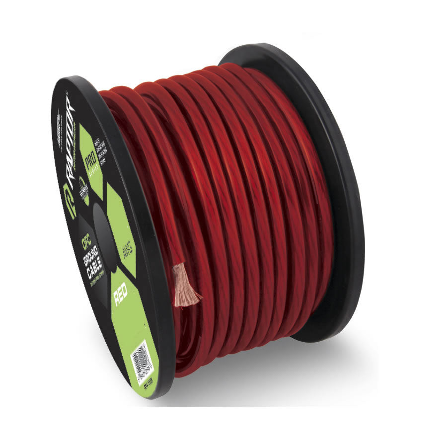 Raptor R5 Pro Series OFC Power Cable | 8 AWG | 250 ft. | Red - R58-250R