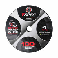 T-Spec V12 OFC Power Wire | 4 AWG | 100 ft. | Red - V12PW-4100