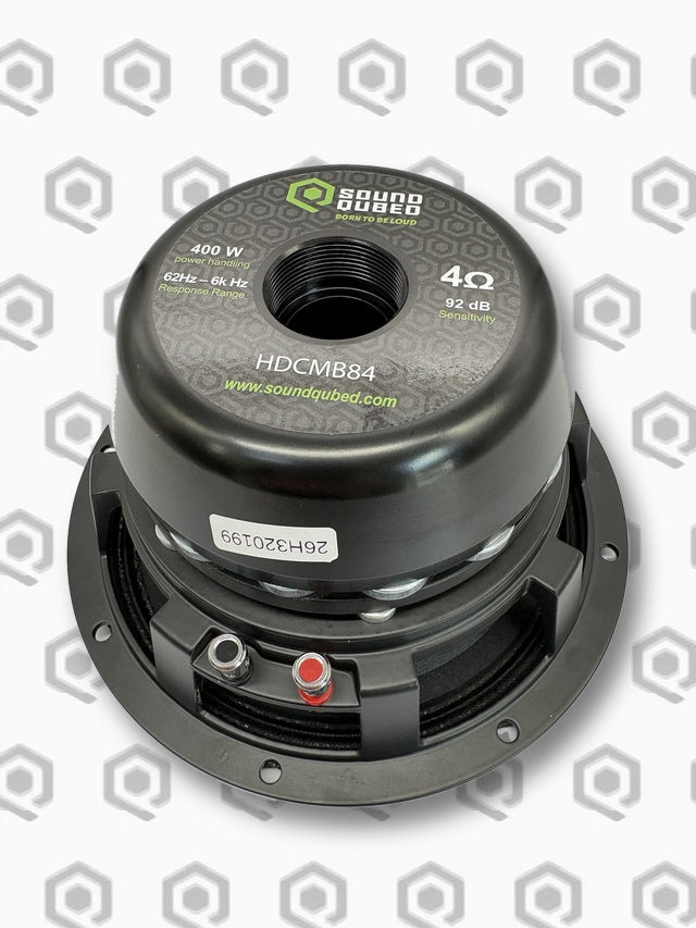SoundQubed HDC 8" Midbass Speaker, 4 Ohm, 400W RMS / 800W Max
