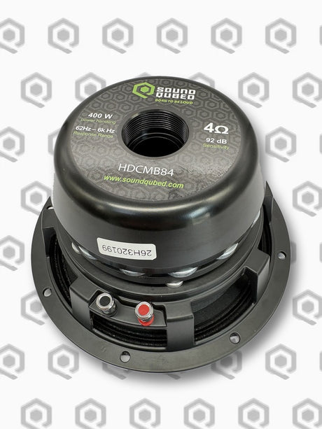 SoundQubed HDC 8" Midbass Speaker, 4 Ohm, 400W RMS / 800W Max