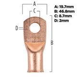 Install Bay Copper Uninsulated Ring Terminal 1/0 Gauge 5/16 inch - CUR10516