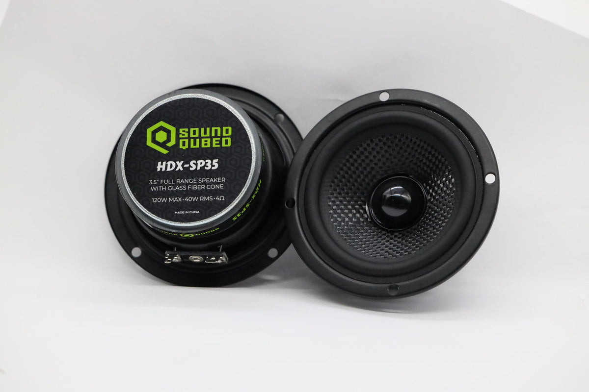 SoundQubed HDX Series 3.5" Midrange Speakers (Pair)
