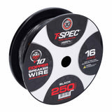 T-Spec V10 OFC Speaker Wire | 16 AWG | 250 ft. | Black - V10SW16250-BK