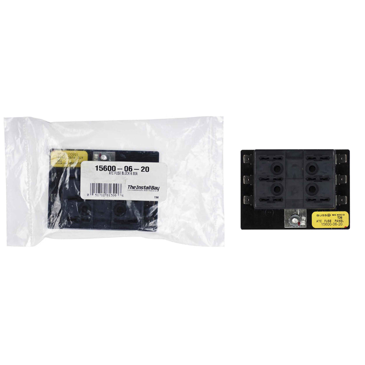 Install Bay ATC Short Base Fuse Panel 6 POS - 15600-06-20