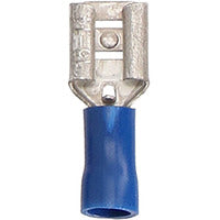 Install Bay Blue Vinyl Female Quick Disconnect 16-14 Gauge .250 - BVFD250