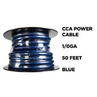 Install Bay CCA Value Line 1/0 Gauge Power Cable Blue - 50 Foot Coil - IBPC10-50