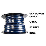 Install Bay CCA Value Line 1/0 Gauge Power Cable Blue - 50 Foot Coil - IBPC10-50