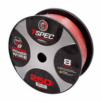 T-Spec V8GT OFC Power Wire | 8 AWG | 250 ft. | Red - V8GT8R-250