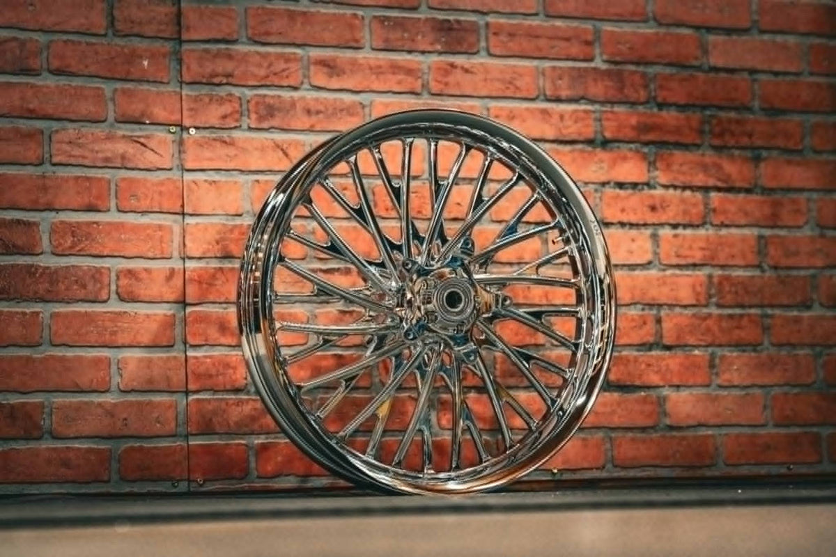 21X3.25" CHROME DIRTY SPOKE (2014-2023 HD TOURING)